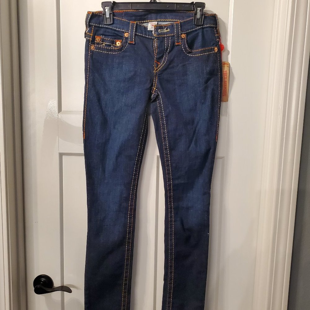 BNWT True Religion Women's Stella Skinny Fit 27"